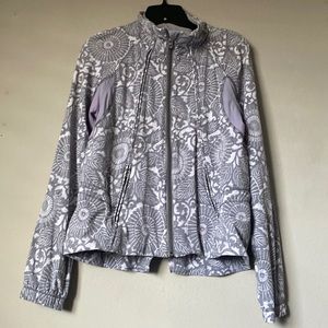 Lululemon lightweight grey running jacket Size 6